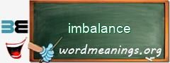 WordMeaning blackboard for imbalance